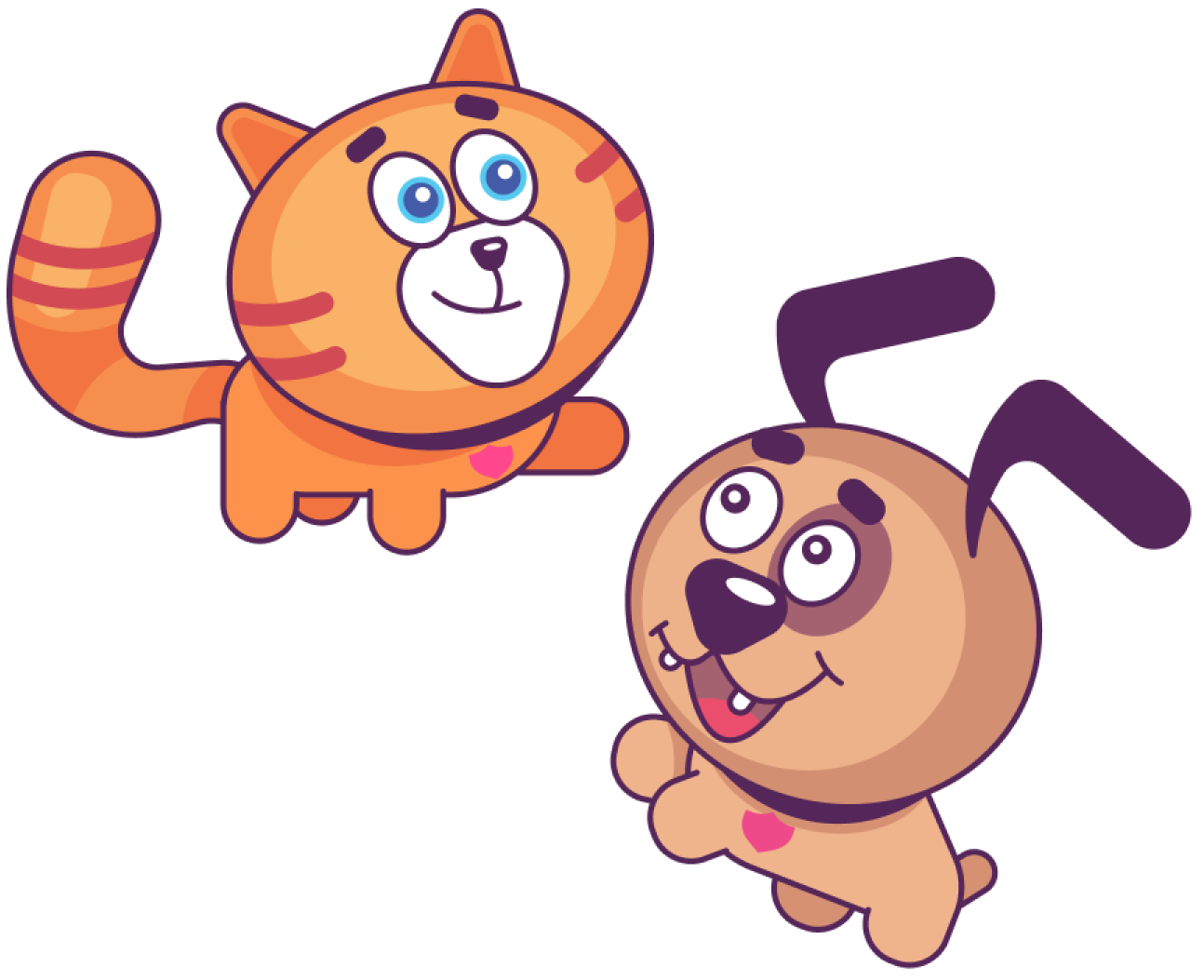 Cat and Dog Cartoon